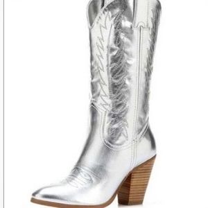 "Miranda" Silver cowgirl boots by Miranda Lambert